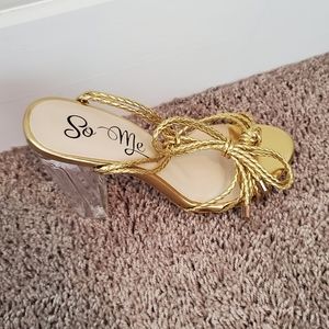 So Me Gold Sandal